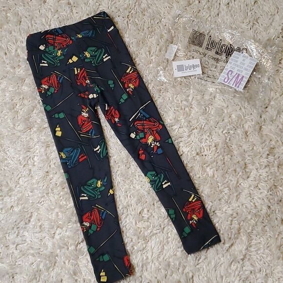 LULAROE Kids Christmas/Holiday Leggings - S/M - Picture 5 of 6